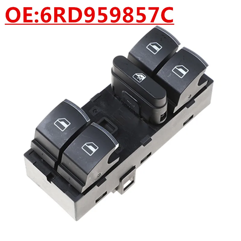 

OE: 6RD959857C подходит для Audi Volkswagen Polo, автомобильный стеклоподъемник, переключатель управления стеклоподъемником