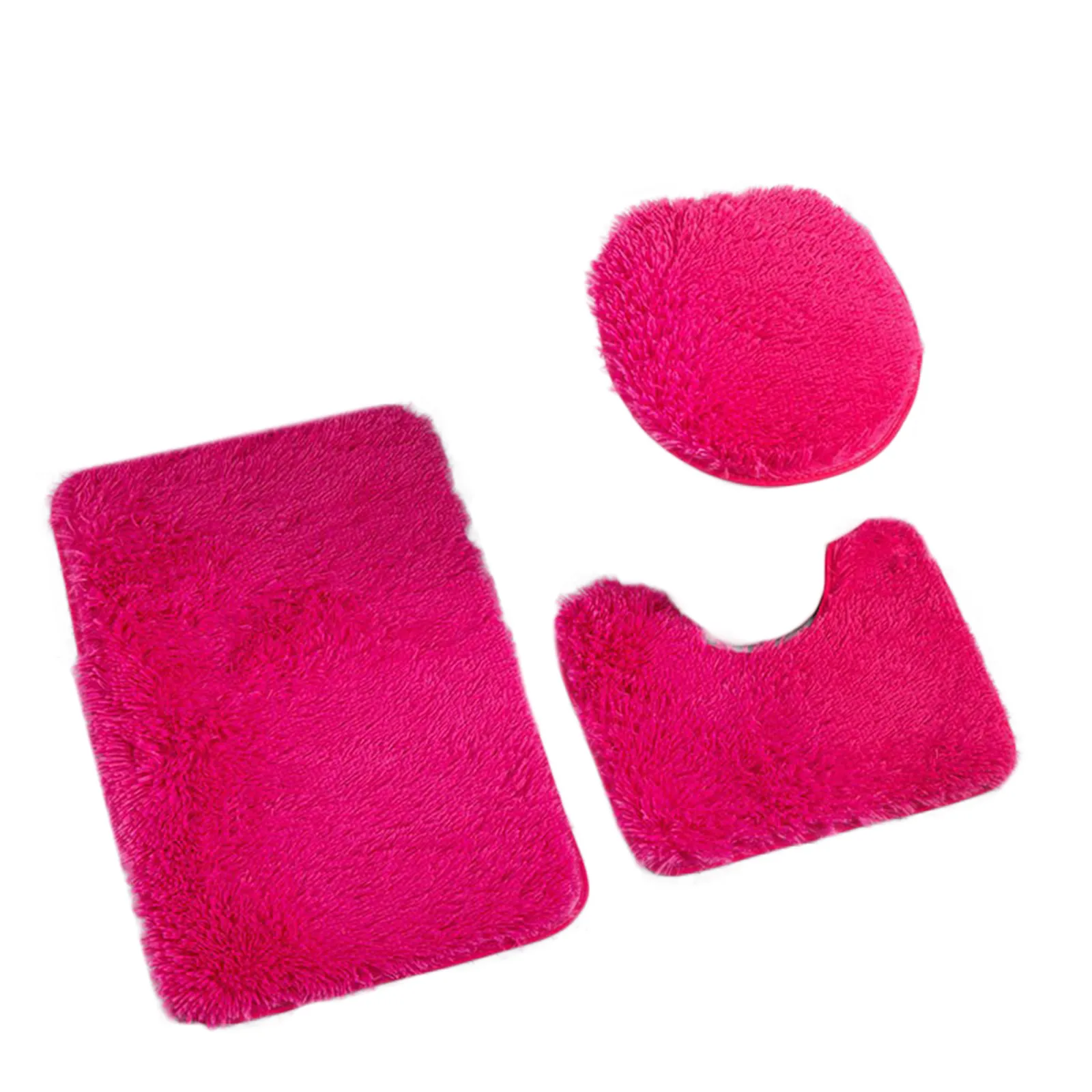 Fluffy Bathroom Mat Set 9