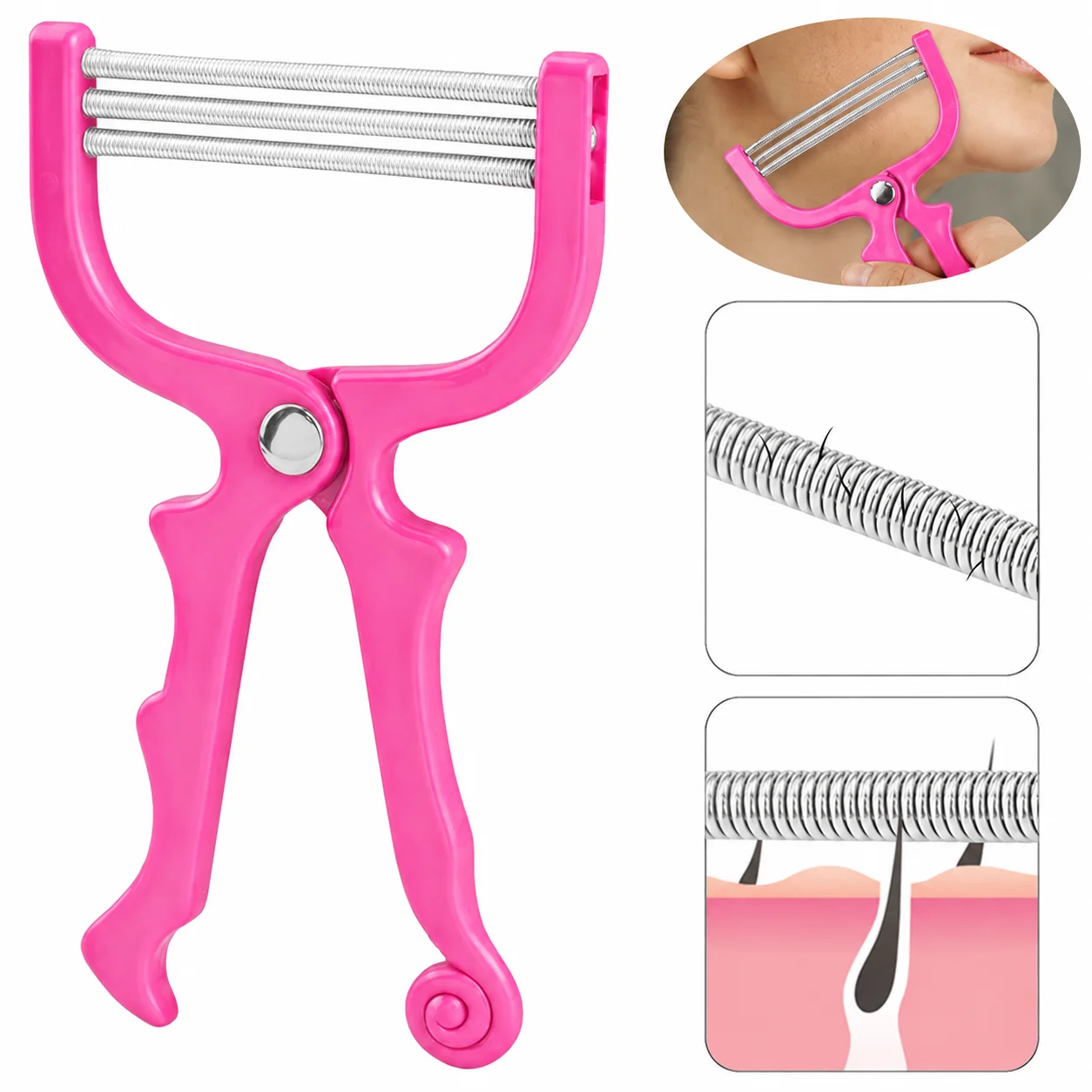Epilator Facial Hair Remover Threading Spring Tool
