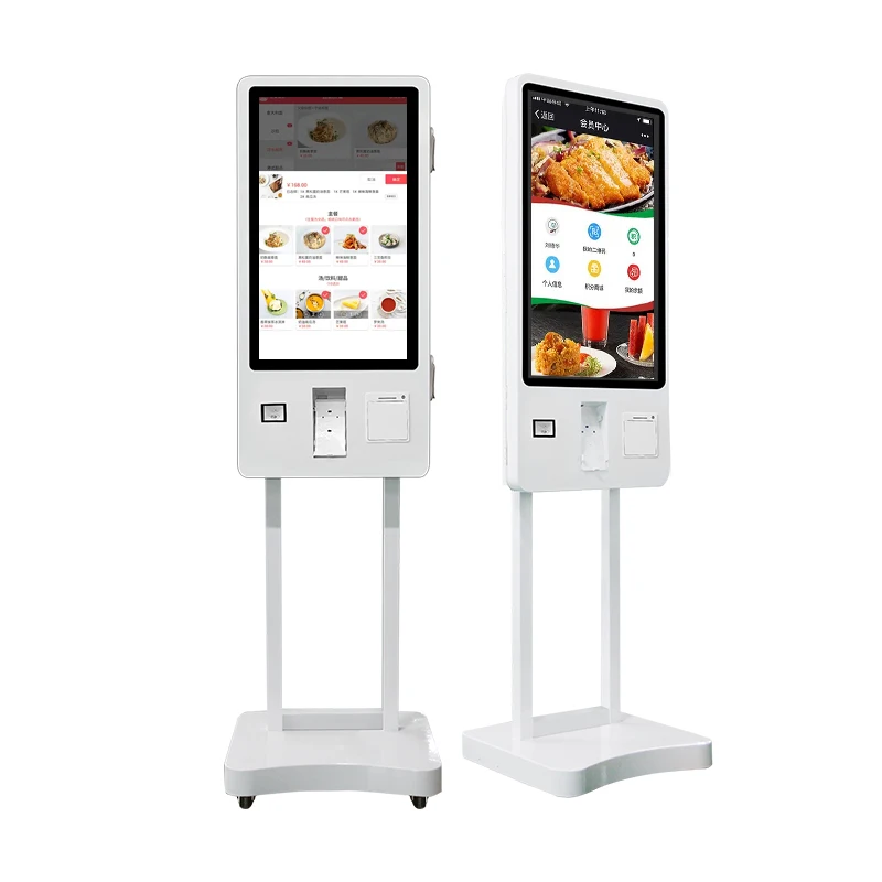 

24" 32" restaurant Android 11 OS automatic self pay machine interactive kiosk self ordering payment kiosk touch screen monitor