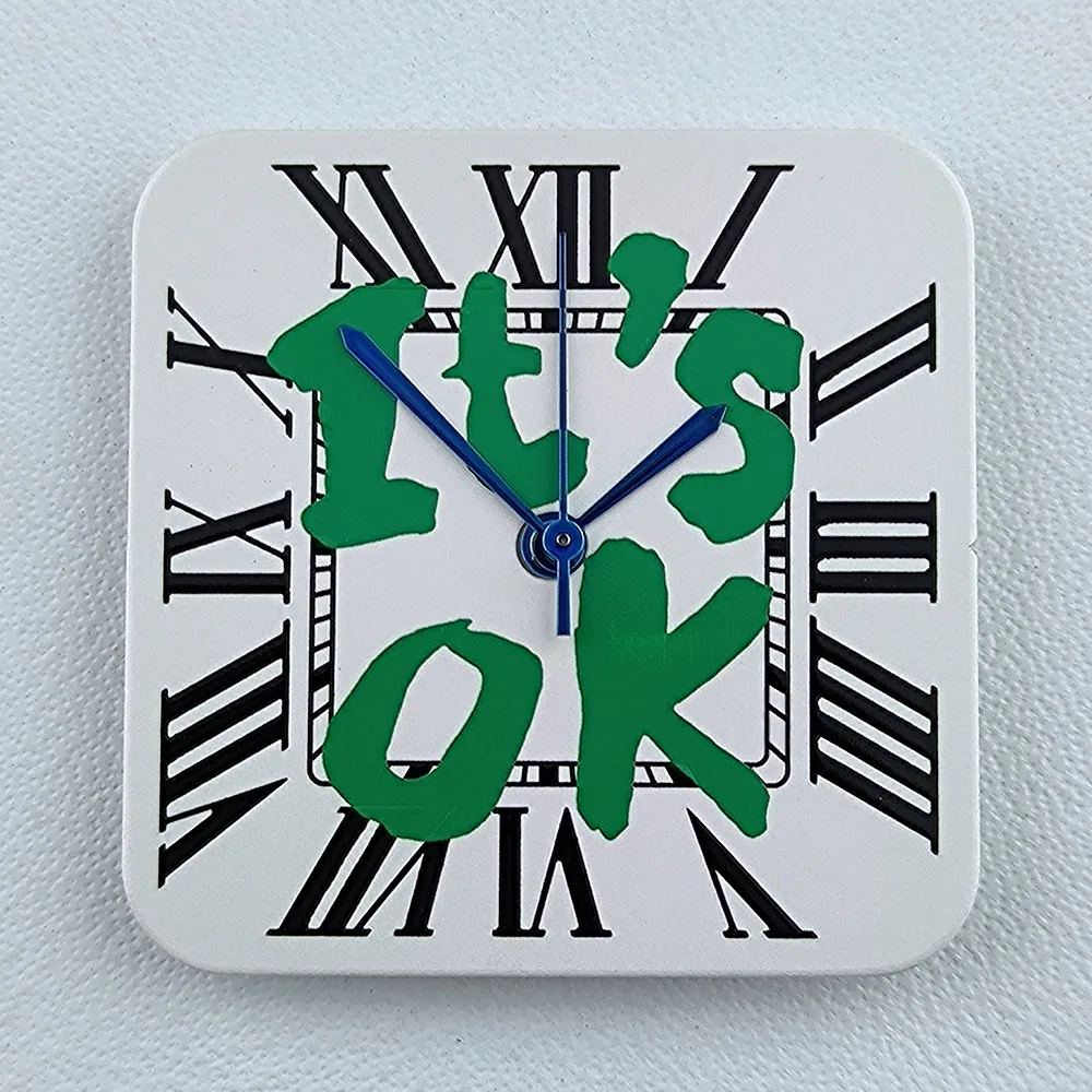 Reloj NH35 con esfera cuadrada para hombre, esfera con números romanos, reloj cuadrado compatible con movimiento NH35, herramientas de reparación de la serie NH