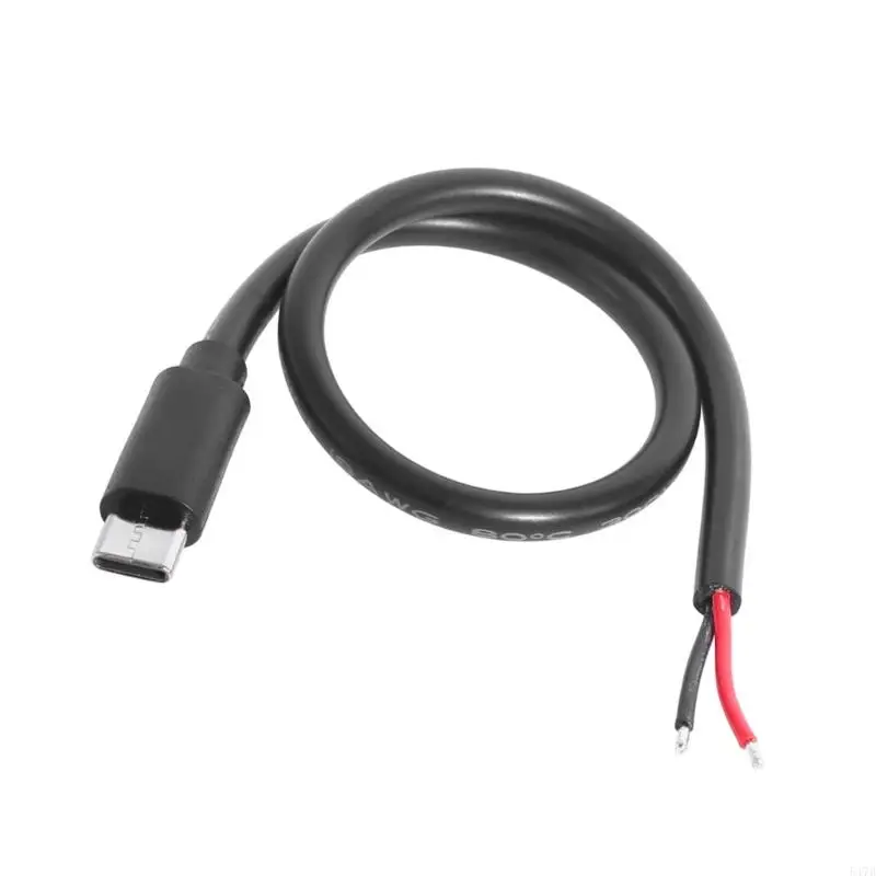 2P Reinforced Type C Male DIY Charging Cable 18AWG Wire Connection Line for Charging Phones Tablets Accessories