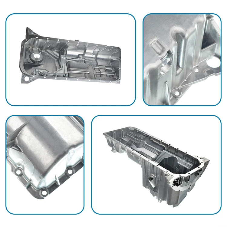 high quality Engine System Aluminum Oil Pan For BMW E46 320 323 325 328 330i 2.5L 2.8L 3.0L OEM 11131432703 111 314 327 03