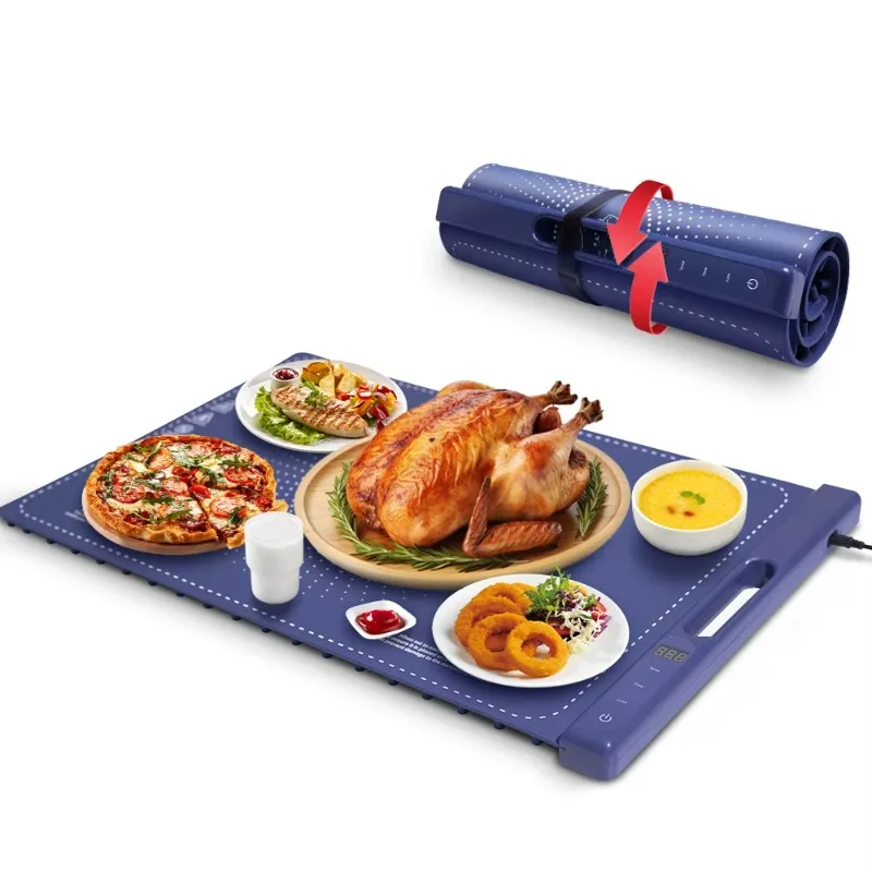 

Factory custom energy saving 300W portable smart silicone food heating plate 60-210 degrees Fahrenheit household hot plate