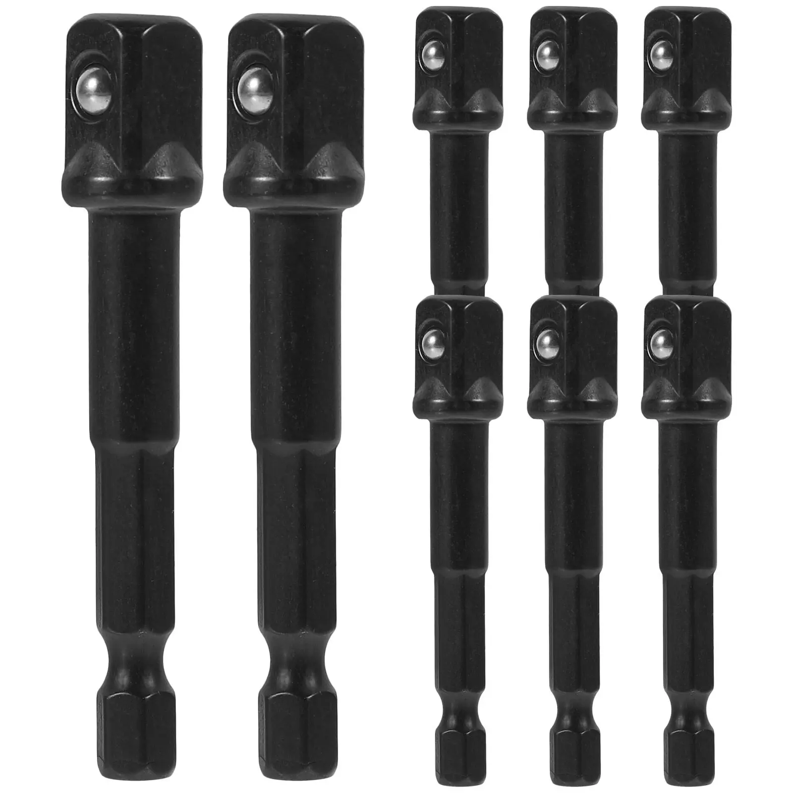 

1Set 3 8 Inch Socket Drill Adapter High Efficiency Conversion Accessory 63mm Hex 10mm Square Durable Design Socket Adapter