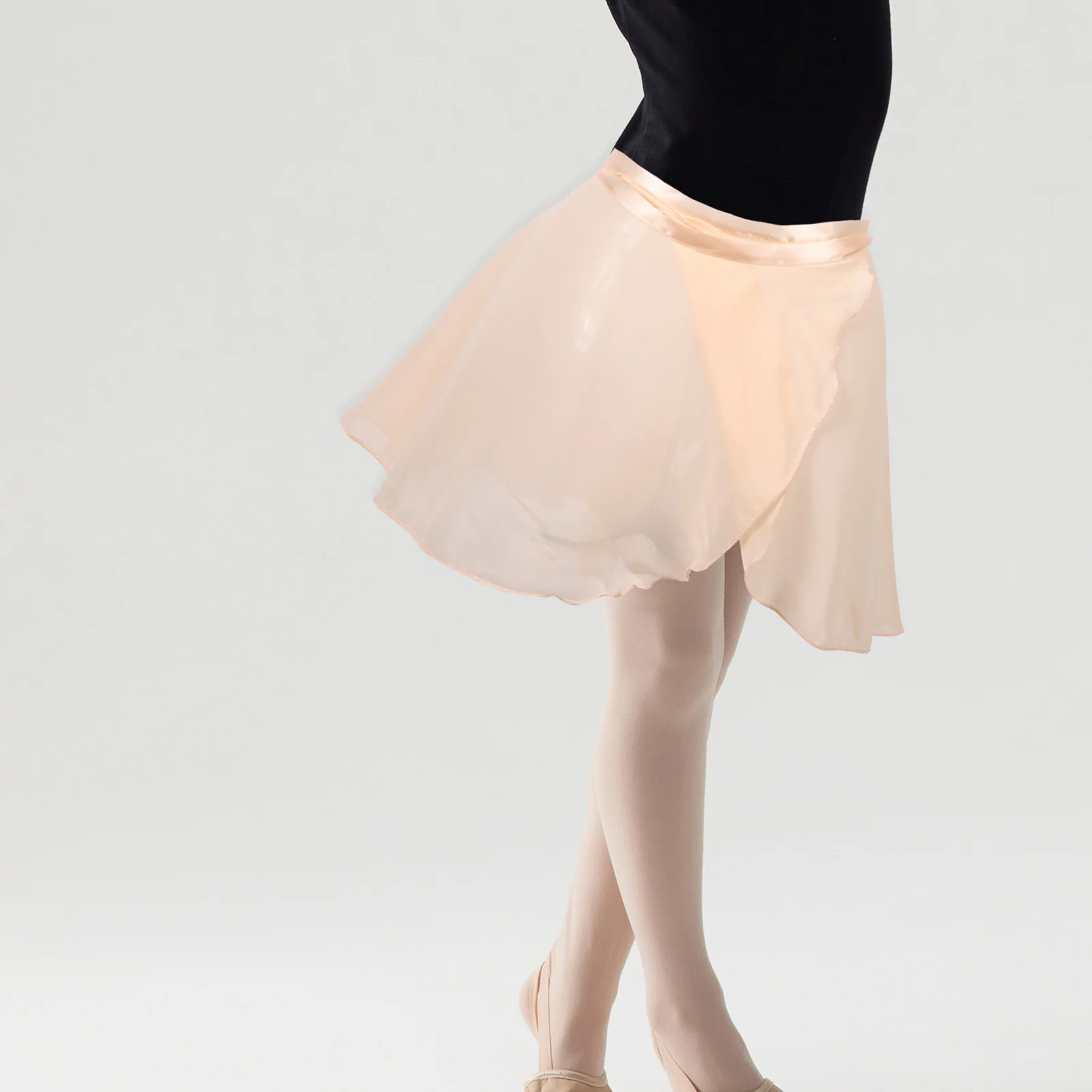 

Girls Ballet Wrap Skirt Comfortable Soft Short Dance Skirt Ballet Dancewear for Training Practice Stage Performance
