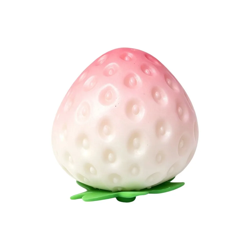 UV Light Color Changing Color Changing Strawberry Pinch Le Simulation Fruit Soft Texture Slow Rebound Toy Slow Rising Strawberry