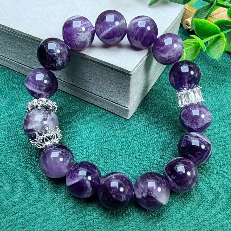 

Натуральный звездный аметист, девятифиолетовый браслет огня, процветание, богатство