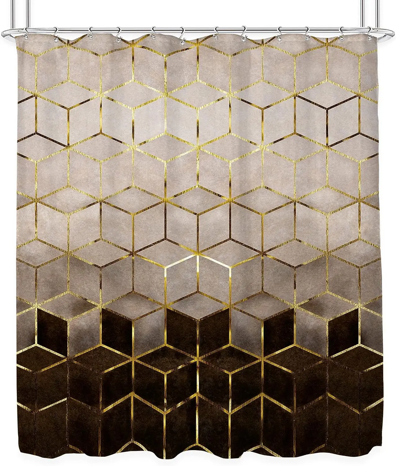 Marble Ripple Shower Curtains Abstract Striped Waterproof Bath Curtains For Bathroom Home Decor Modern Luxury Bathroom Curtain