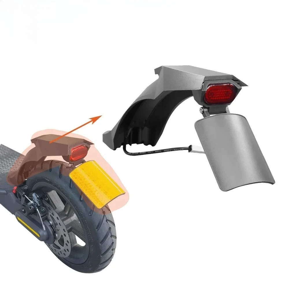 

Modified Mudguard with Adjustable License Big Taillight Holder for Xiaomi M365 1s Pro 2 Mi3 Electric Scooter Rear FenderParts