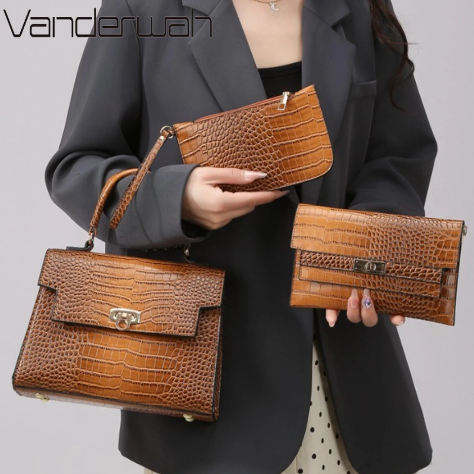 

Luxury Handbags and Purses Women Bags Designer Alligator Pu Leather Handbags Tote Shoulder Crossbody Bag for Women Hand Bags
