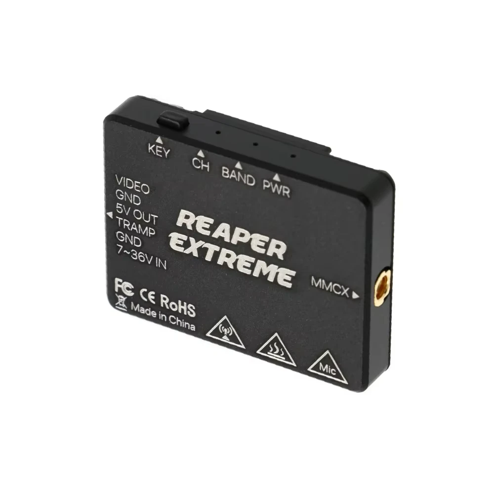 Foxeer 5.8G Reaper Extreme V2 2.5W 72CH Pitmode 25mW 200mW 500mW 1.5W 2.5W FPV regolabile VTX 2-8S 20X20mm per FPV a lungo raggio