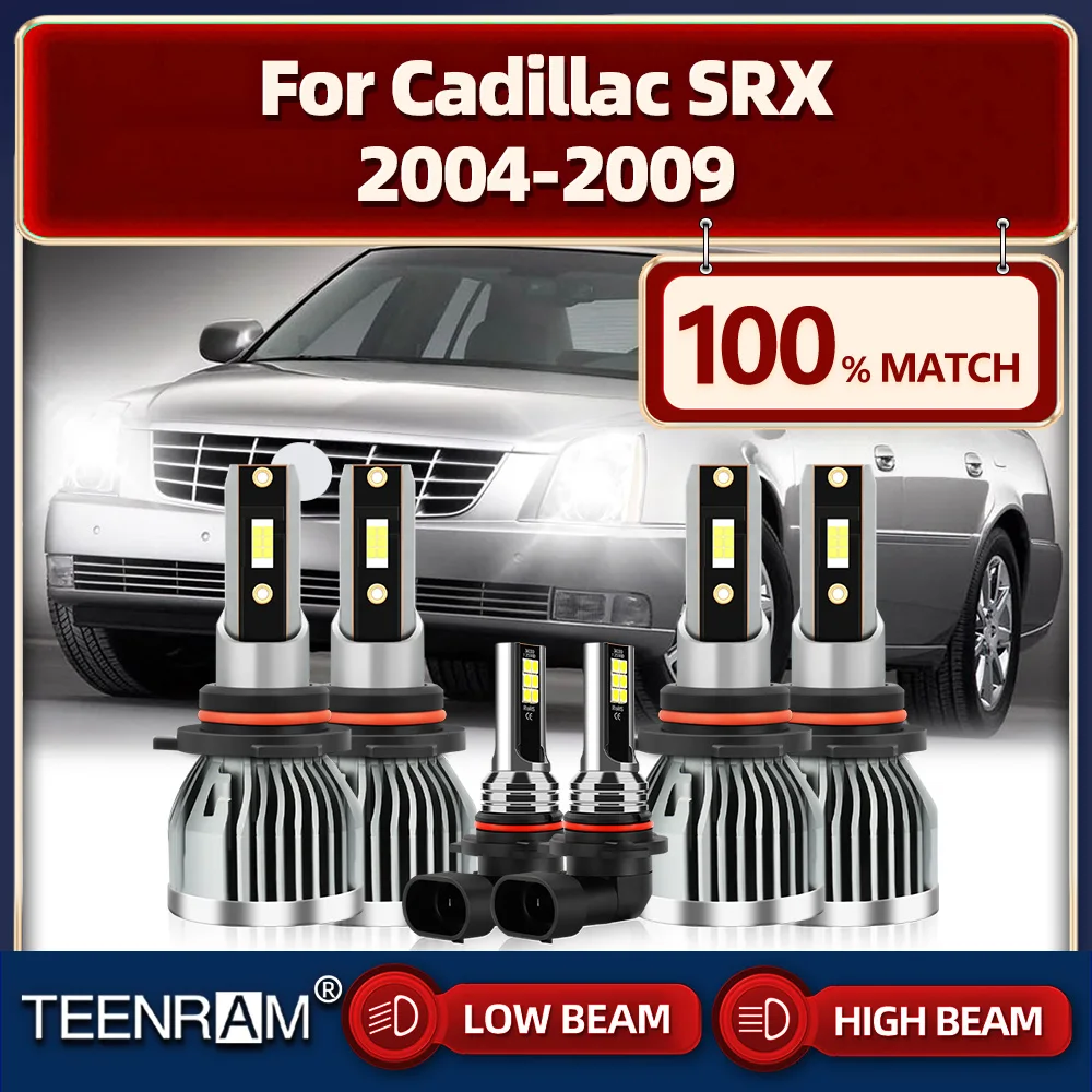 

60000LM LED Headlight Bulbs 360W Super Bright Car Lights 12V Plug and Play For Cadillac SRX 2004 2005 2006 2007 2008 2009