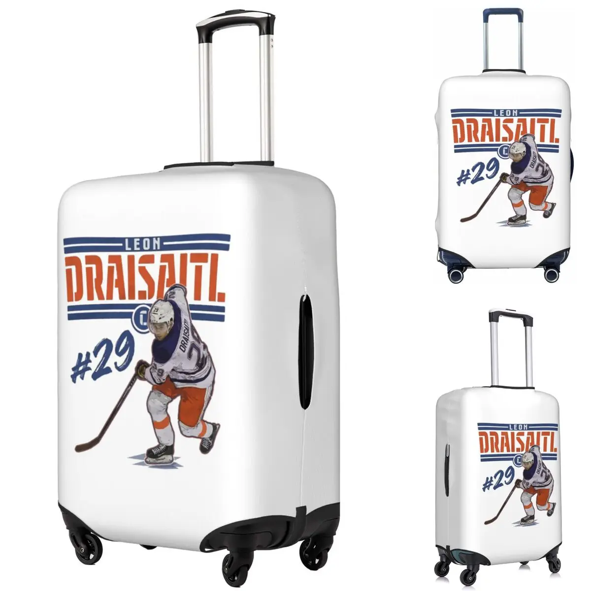 Чехол для чемодана Connor McDavid 97, для фанатов Edmonton Oilers, защитный чехол, эластичные дорожные защитные чехлы для багажа 18-32 дюймов