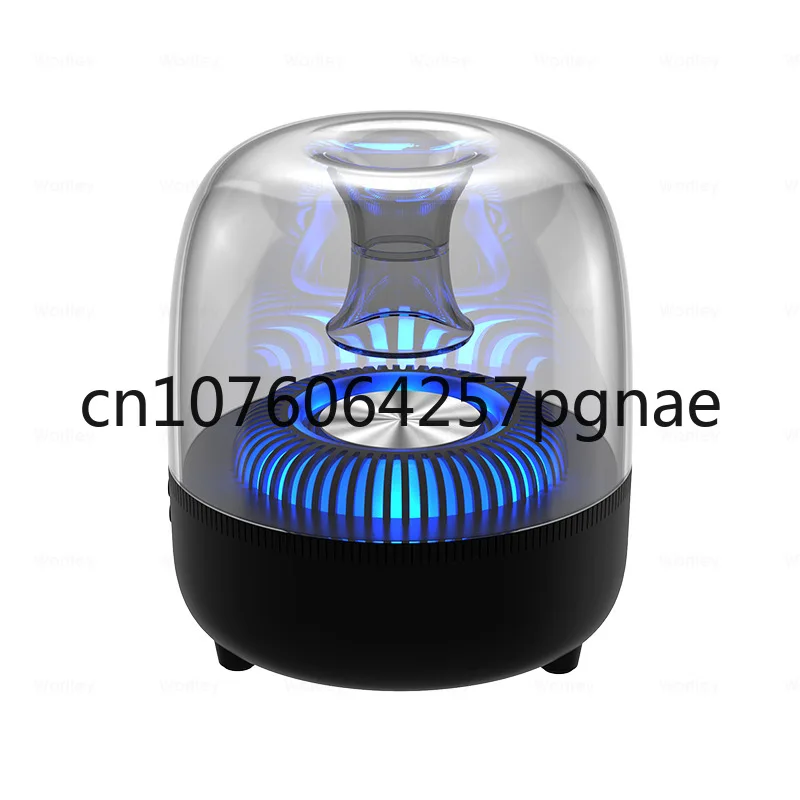 

Bluetooth Speaker Home Computer Notebook Small Bass Glass Luminous Desktop Audio Radio