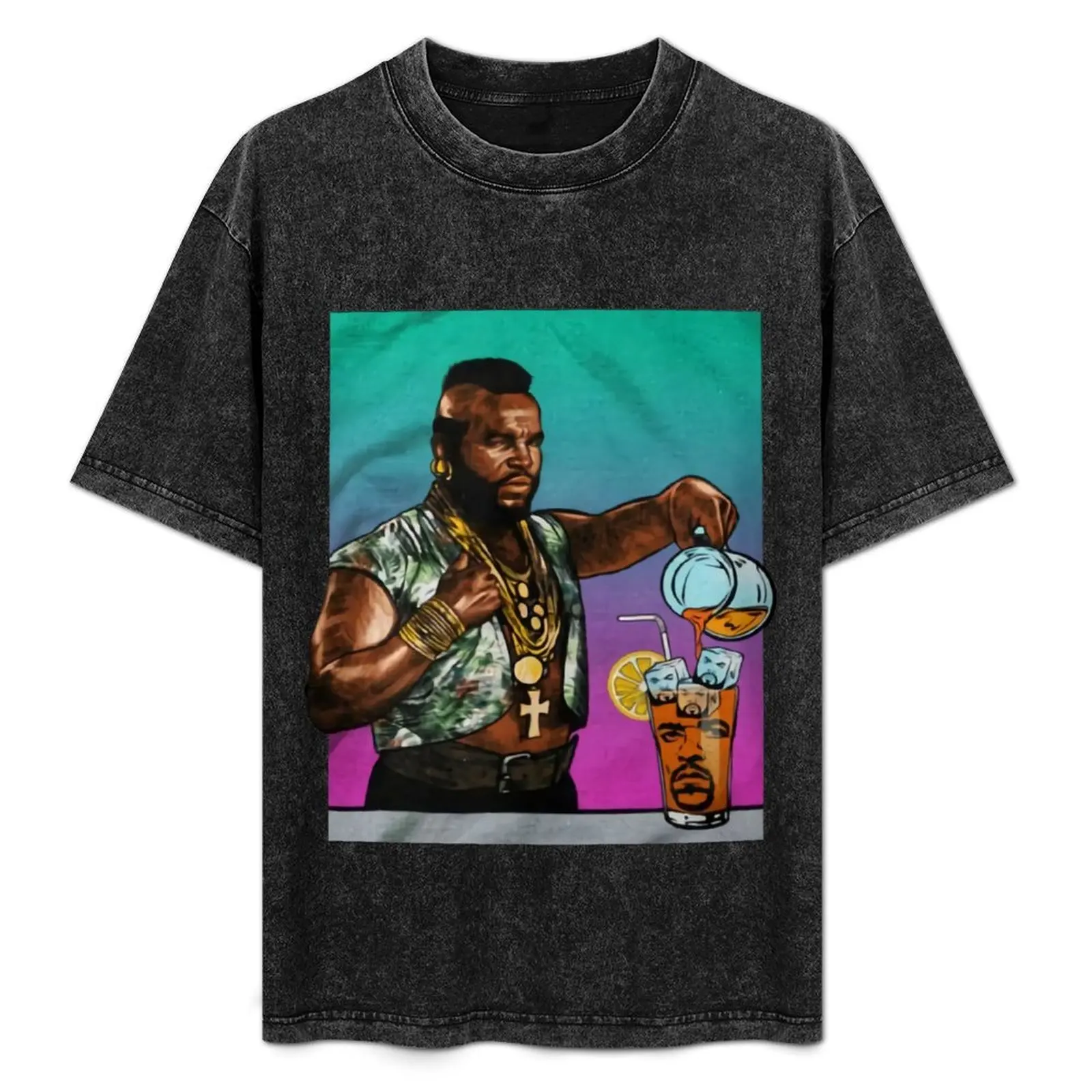 Mr T Drinking #Iced Tea #Ice #Cube - #Ice #Cube in #Iced Tea Inspired T-Shirt cotton graphic tees boys animal print mens clothes