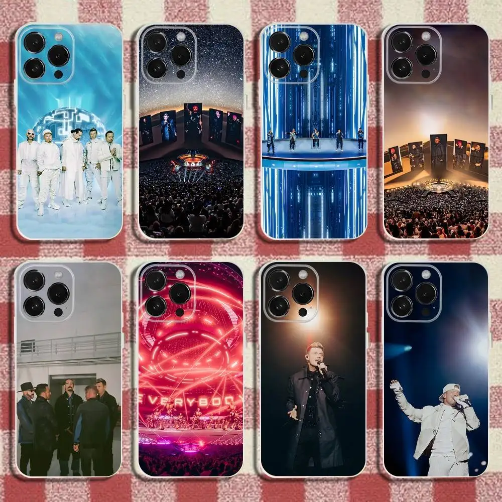 

B-Backstreet Boys BSB Phone Case For iPhone 16,15,14,13,12,11 Pro,Max,Plus,X,XS,XR,SE,Mini Transparent Silicone Soft