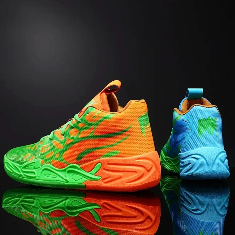 Zapatillas de baloncesto para hombre, transpirables, con amortiguación, antideslizantes, para correr, entrenamiento en el gimnasio, zapatillas deportivas de baloncesto para mujer