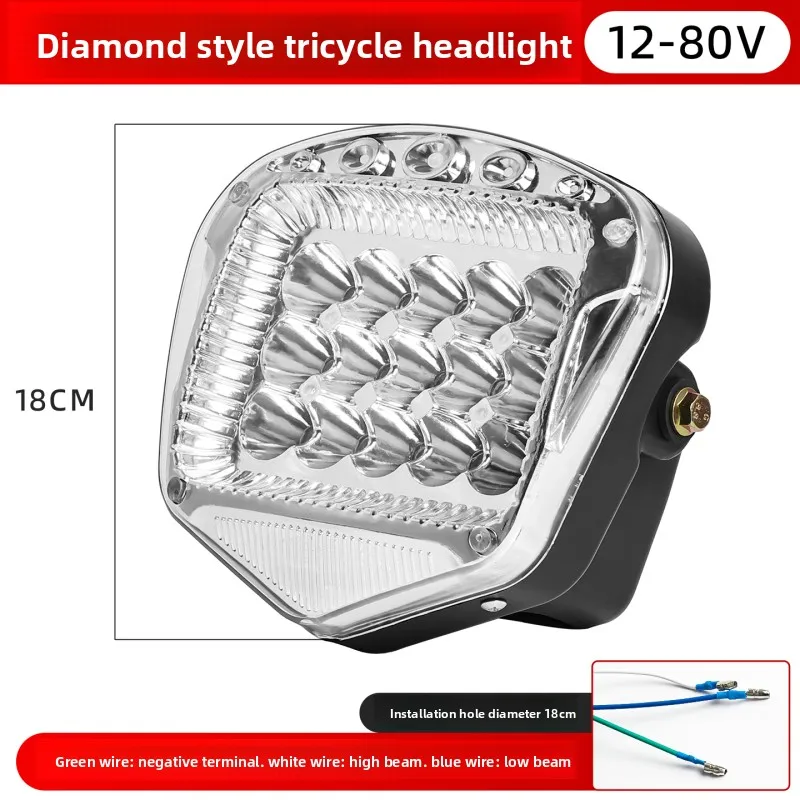 

Motorcycle general high-brightness durable 12V - 80V LED headlight assembly, for modifying the front headlights.