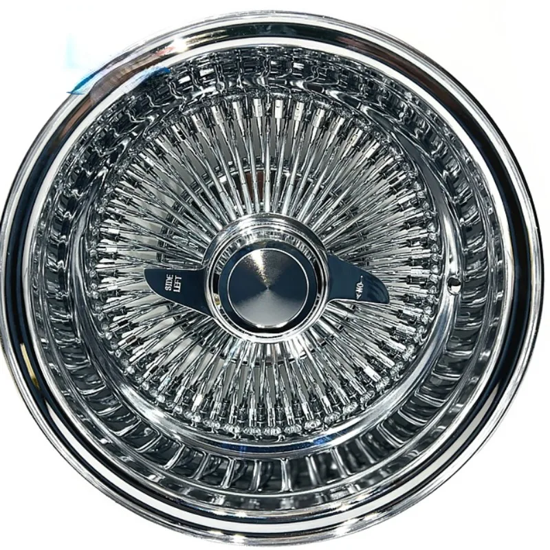 Lowrider 13x7 Reverse 100 Straight Lace Spoke Chrome Wire Wheel Rim Forging Wheel Zenith Wire Wheel