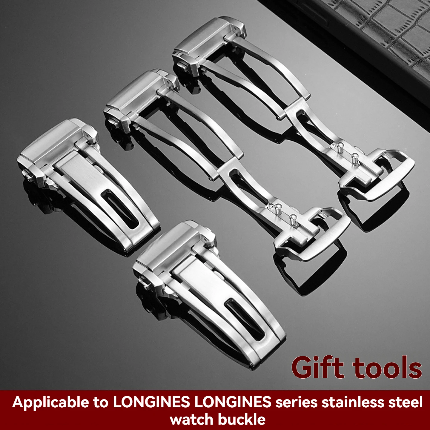 

Exquisite watch buckle for Longines series solid stainless steel adjustable folding buckle watch accessories