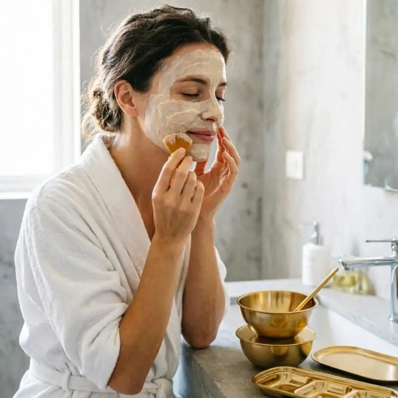 25-piece face mask bowl and brush for mixing and applying masks