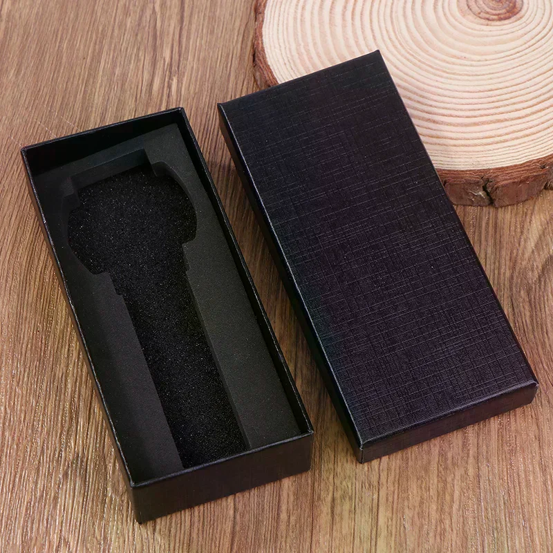 Black Rectangle Watch Jewelry Storage Box With Sponge Liner