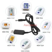 6V USB power cable for Omron Bplife yuwell Microlife Rossmax iCare Indoplas AND Basic Blood Pressure Monitor BP supply Cables