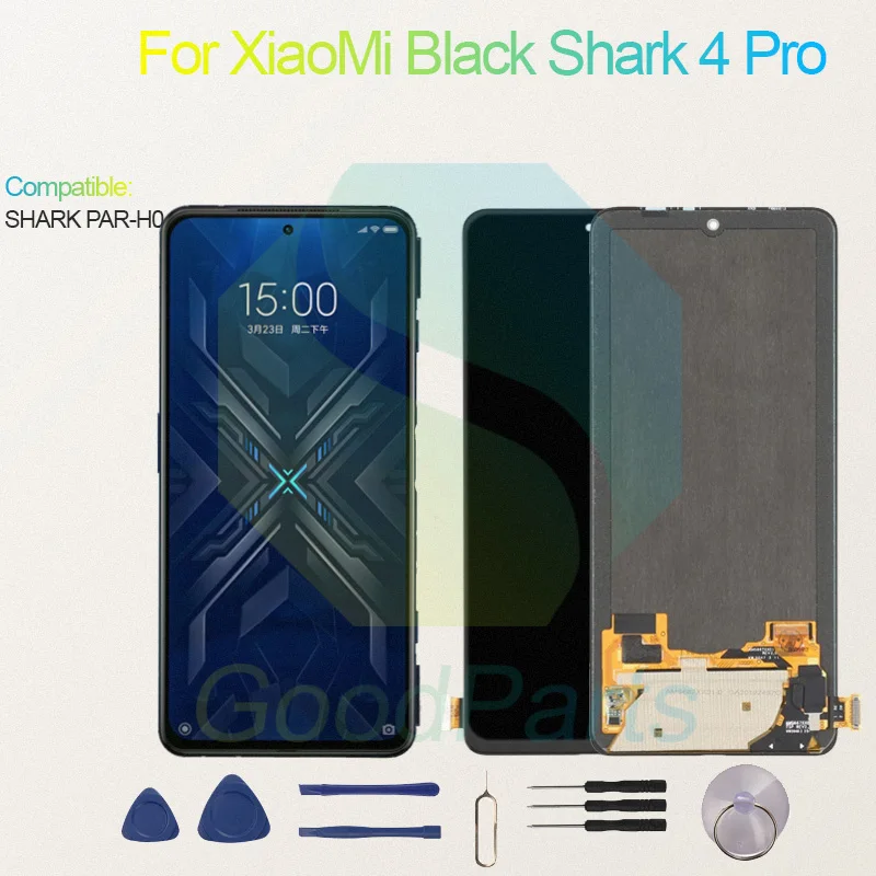 xiaomi-black-shark-4-proディスプレイタッチスクリーンデジタイザーパネルアセンブリlcdスクリーンpar-h0-black-shark-4-pro出荷前テスト