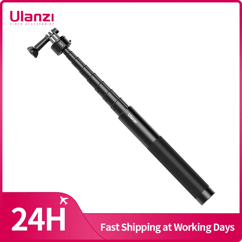 

Ulanzi Go Quick II 1.54M Extendable Selfie Stick Tripod for SmartPhone GoPro Hero 12 11 10 9 8 7 6 5 DJI OSMO Insta360