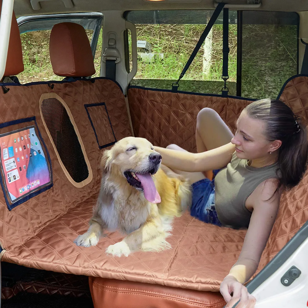 

Waterproof Pet Pad Brown Dog Pad New Pet Car Rear Seat Cushion