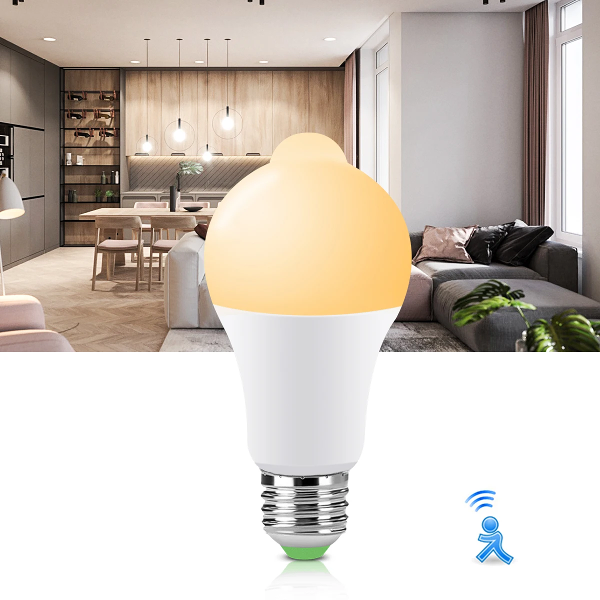 

15W 20W Led Bulbs Passage Light Bulb Lamp Light Bulb Smart Sensor Auto Sensitive Motion Sensor Light AC85-265V E27 Induction Lam