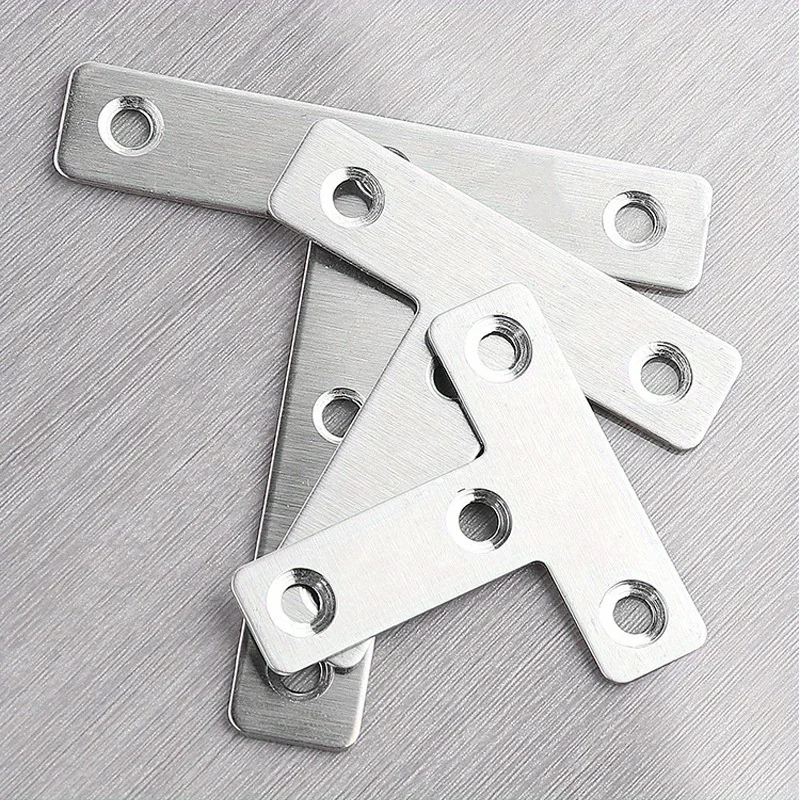 5pcs  Corner Fixing Brackets - 90-Degree Corner Braces & Joist Hangers with Flat T-Type Design