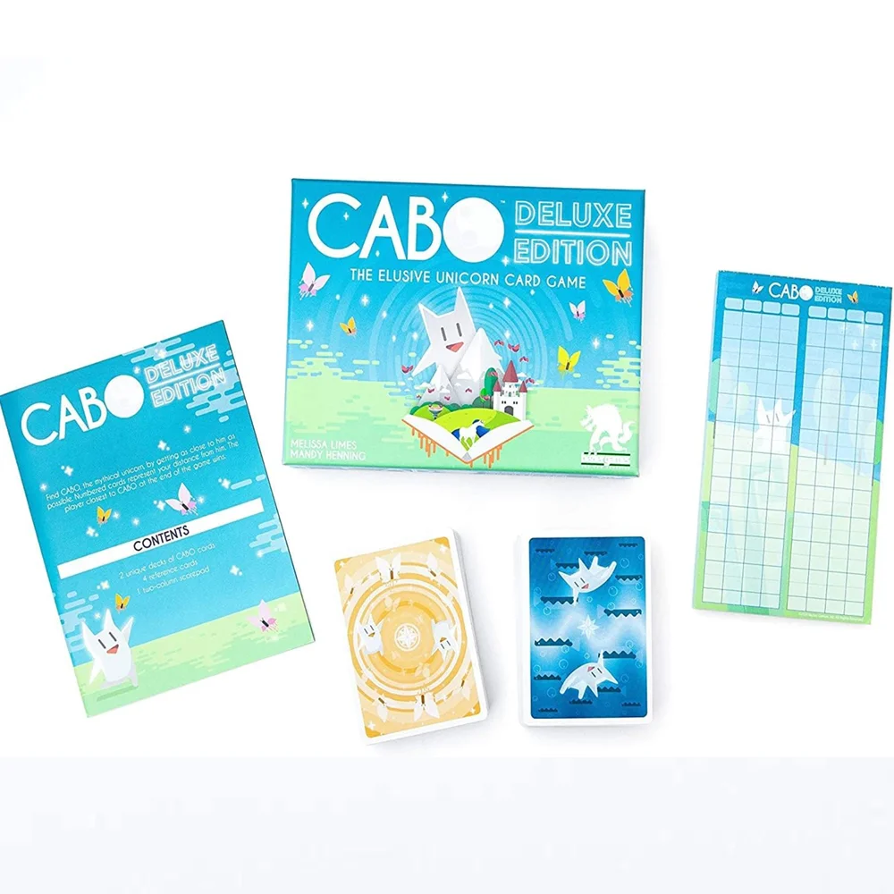 CABO English Luxury Edition Board Game Card 2-4 Kabo Kabo Adult and Children\'s Gathering Board Game