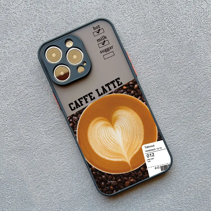 Eiskaffee Handyhülle für iPhone 17 15 Pro Max Hüllen iPhone 16 11 12 13 Pro Max Mini X XR XS 15 14 Plus Stoßfeste Schwarze Schutzhüllen – Detail 13