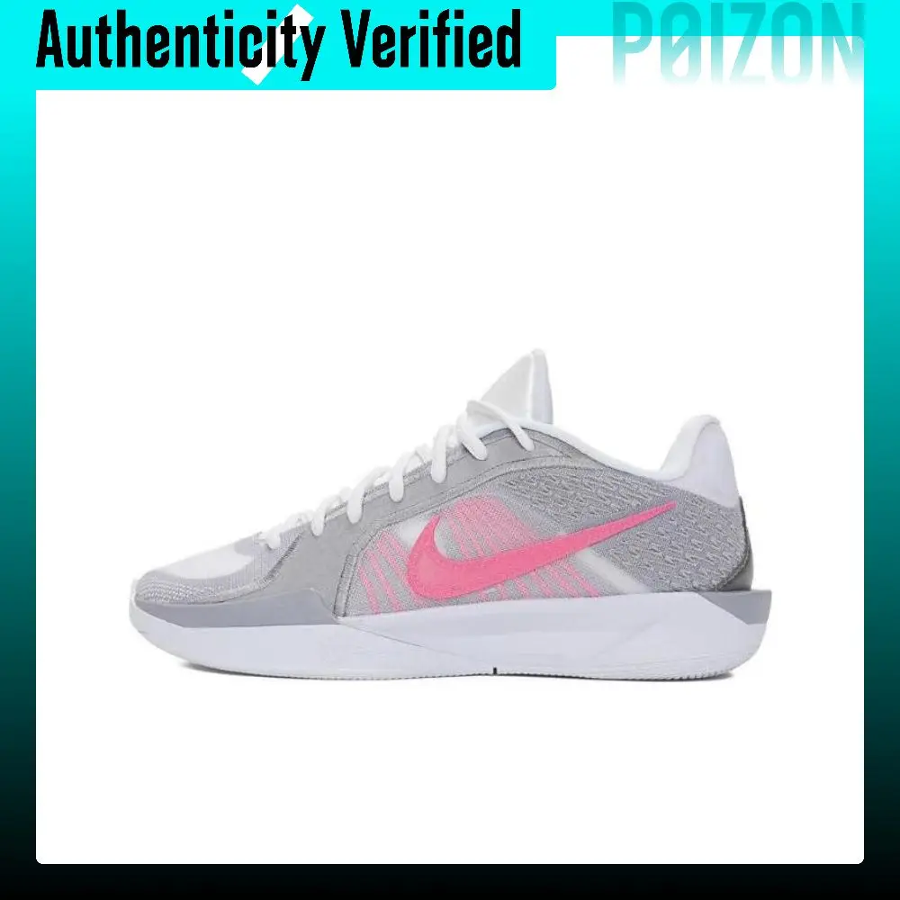 Nike Sabrina 2 Soft And Comfortable Slip Resistant Abrasion Resistant Low top Basketball Shoes Women's Gray Pink FZ1517-100