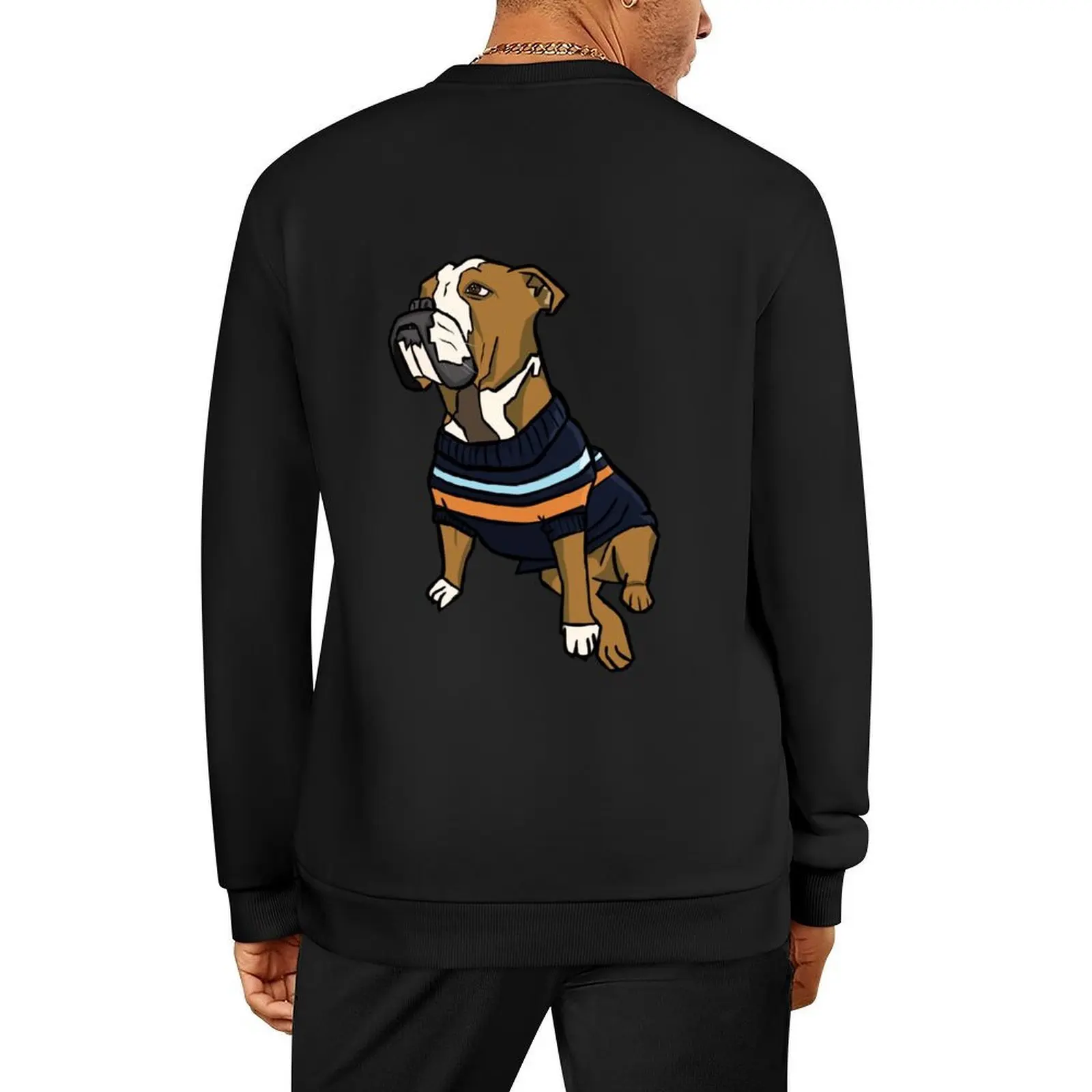 

Chill dog Pullover men's winter sweater clothes for men korean style clothes autumn oversize sweatshirts