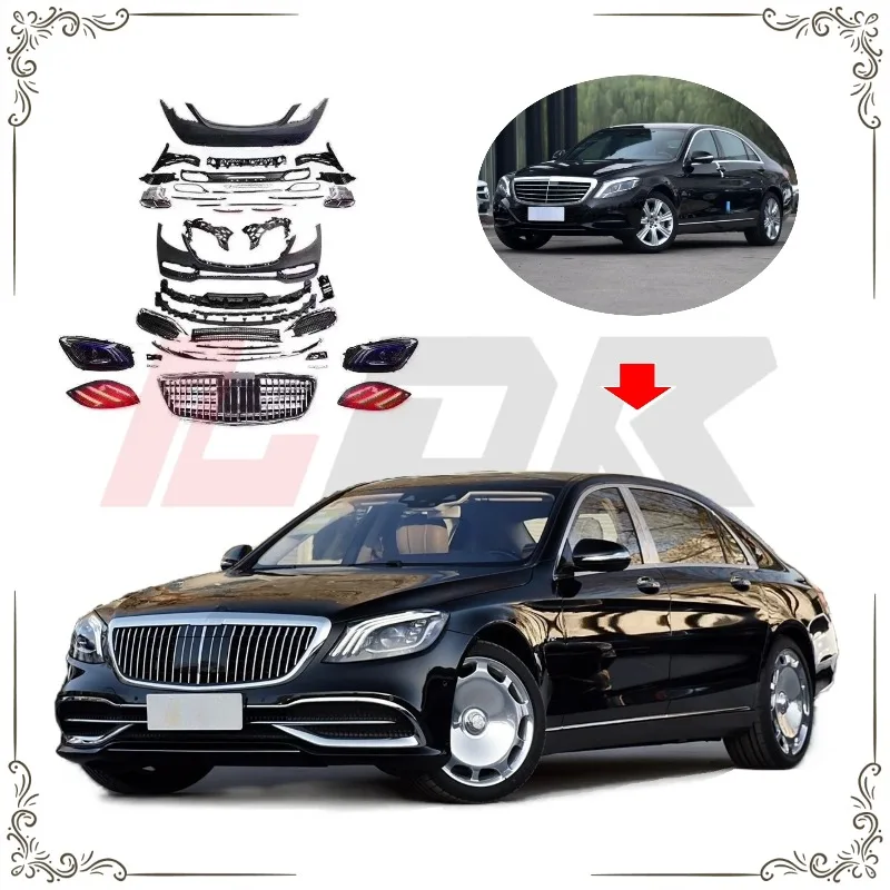 

Stlf BR T-High Quality Bodykit For S-class W222 2014-2020 Facelift To Bodykit Plug And Play Led Headlight Bumper Grill