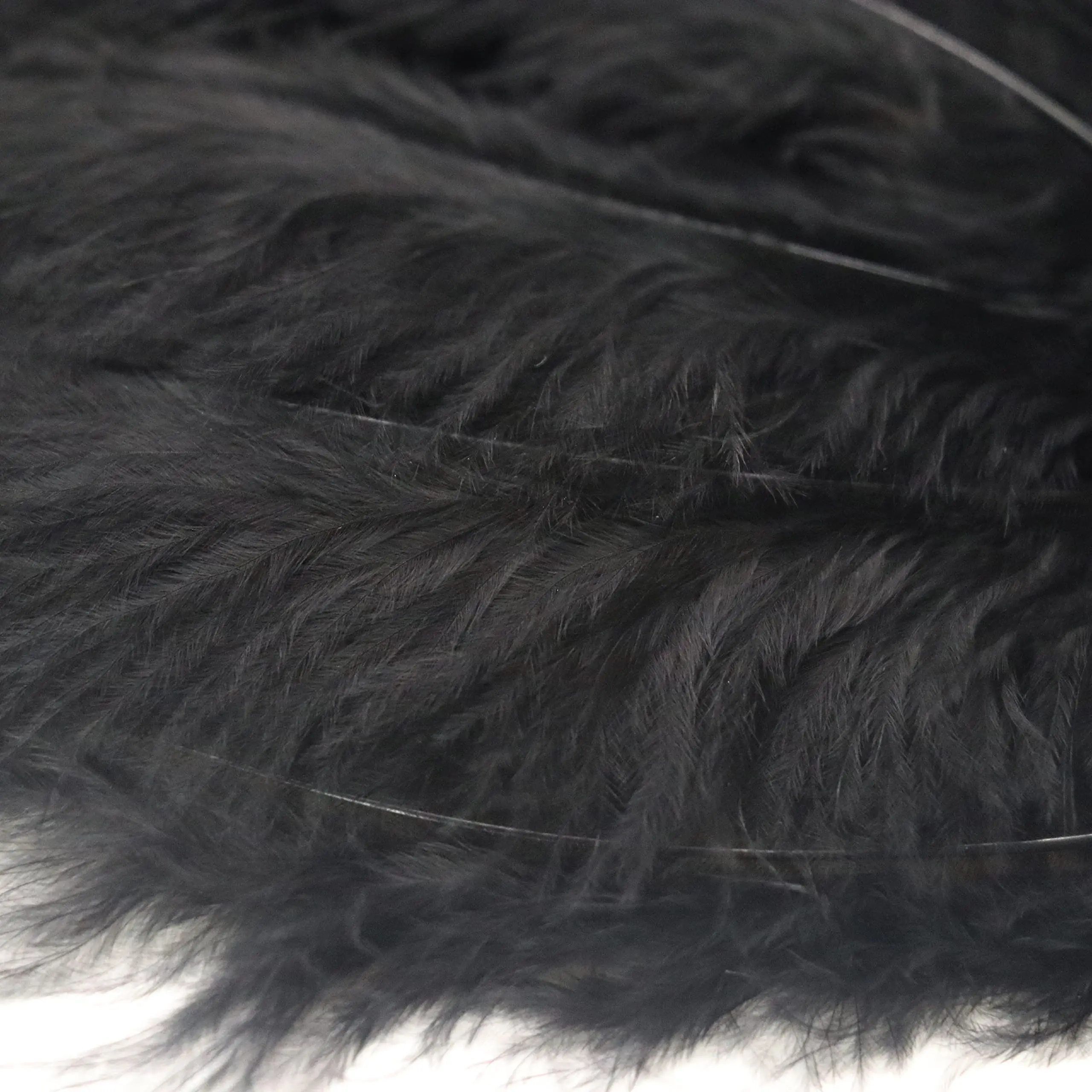 Turkey Marabou Black Feather Fluffy 4-7inch Natural Feathers for Crafts Dreamcatcher Fringe Trim DIY Colored Feathers