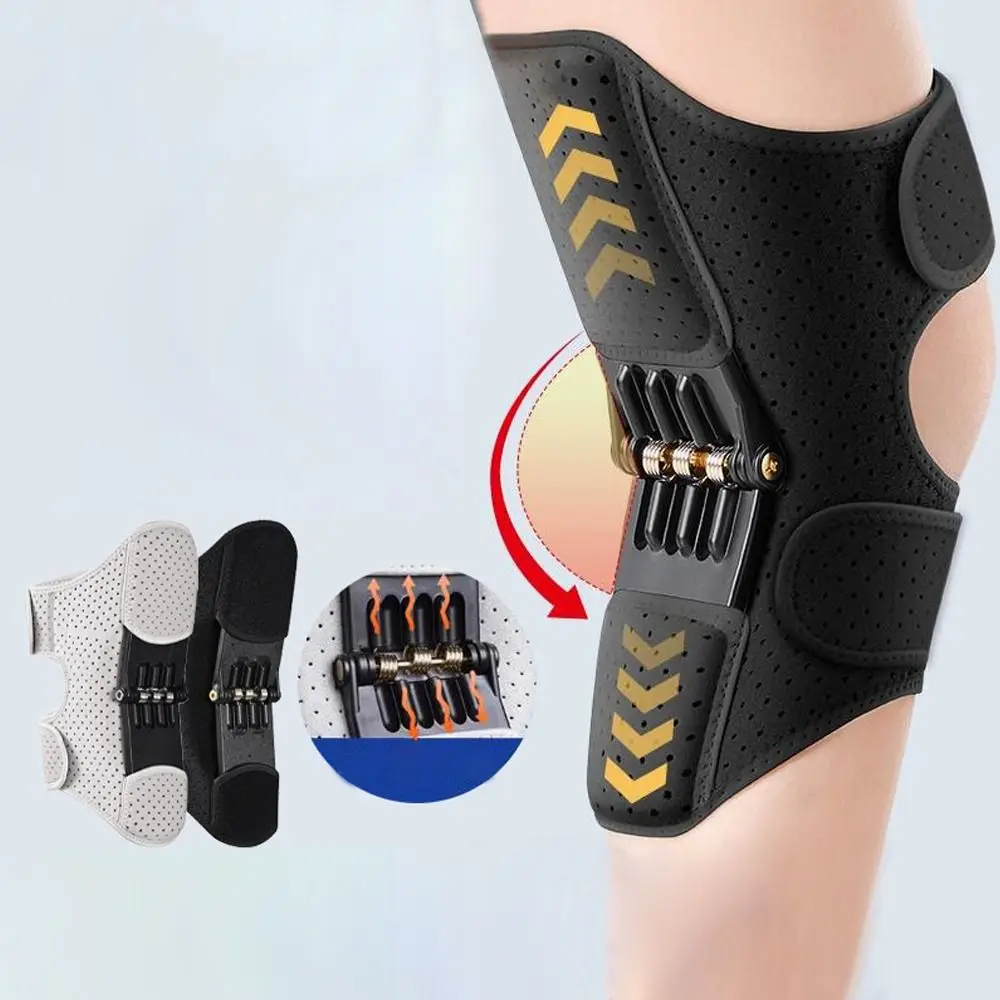 with Powerful Rebound Springs Knee Assistive Device Non-Slip Breathable Knee Protection Booster Adjustable Brace Joint Support