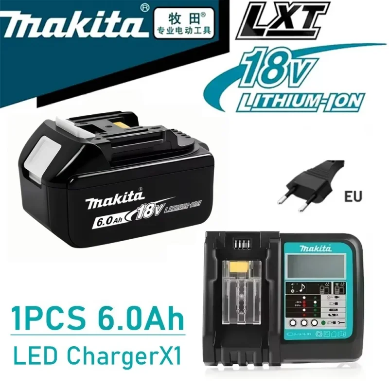 

2026 Original Makita Battery 18V Rechargeable Lithium-ion battery replacing Makita BL1830BL1840BL1850BL1860B Power Tool Battery