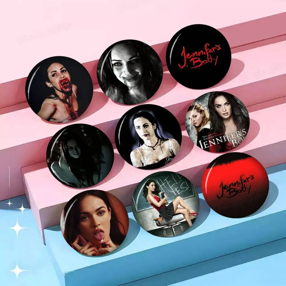 Movie Jennifers body  Figure Icon Badge Handmade Tinplate Brooch for Backpack Clothes Chest Ornament Gifts