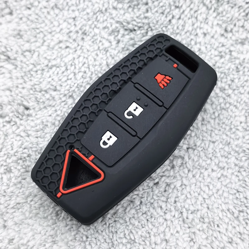 3 Buttons Silicone Car Remote Key Cover Shell Holder for Mitsubishi Outlander 2022 2023 2024 Case Keyless Protector Accessories - view 5