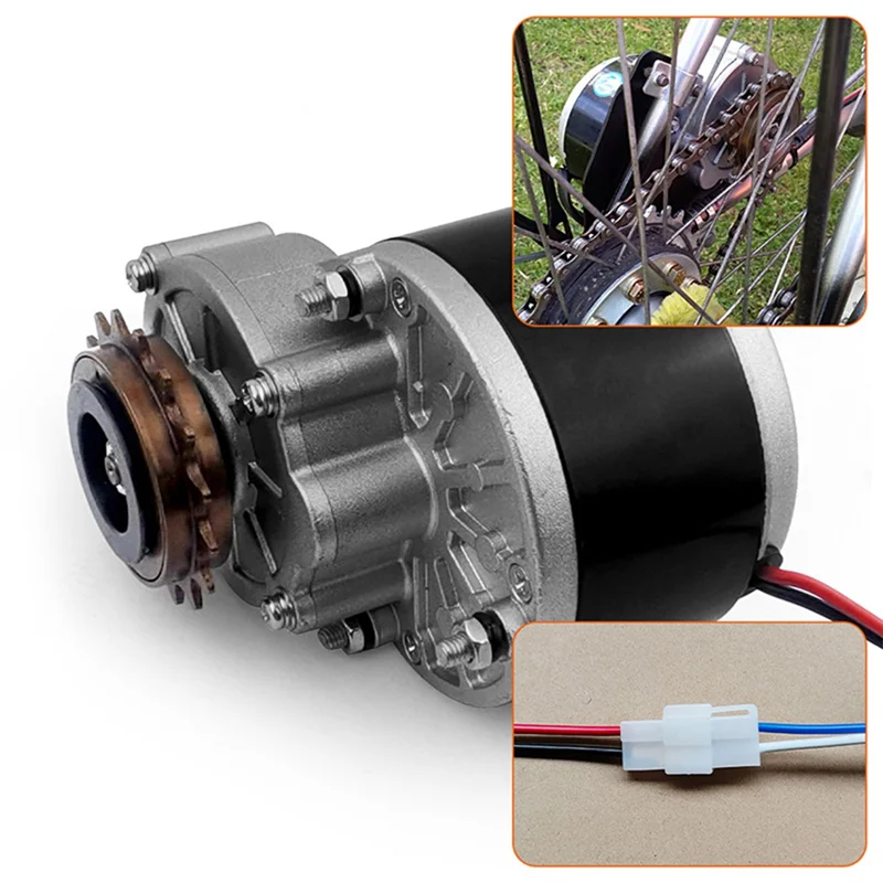 

24V 350W Gear Reduction Brushed Motor Electric Bicycle Conversion Kit E-Bike Electric Motor