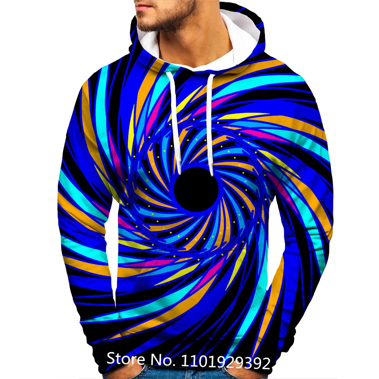 

Mens Sweatshirt Long Sleeve Colourful Casual Hoodies Top Printed Sweatshirts Mens Hoodie