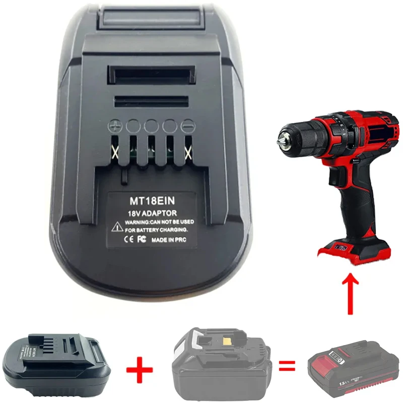 Adapter Converter for Makita 18V Li-ion Battery To for Einhell 18V Battery for Einhell Cordless Power Drill/Driver Tools