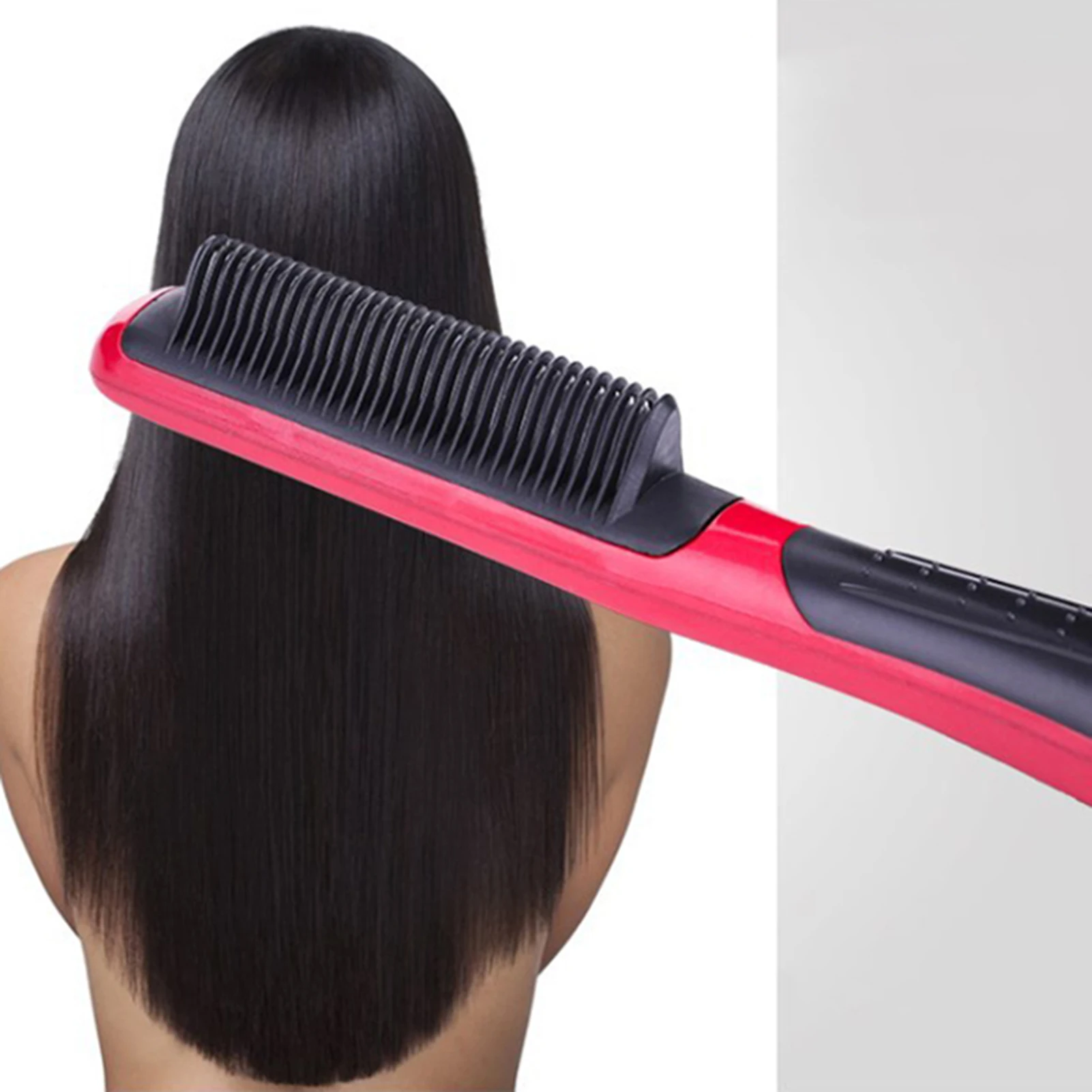 Straight Curl Hair Dual-purpose Comb Portable Electric Straight Hair Comb for Professional Hair Salon at Home