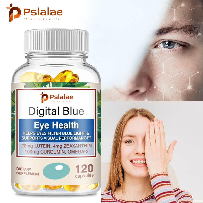 Digital Blue Eye Health Capsules - with Lutein, Zeaxanthin - Protect Eyesight, Blue Light Protection, Relieve Eye Fatigue