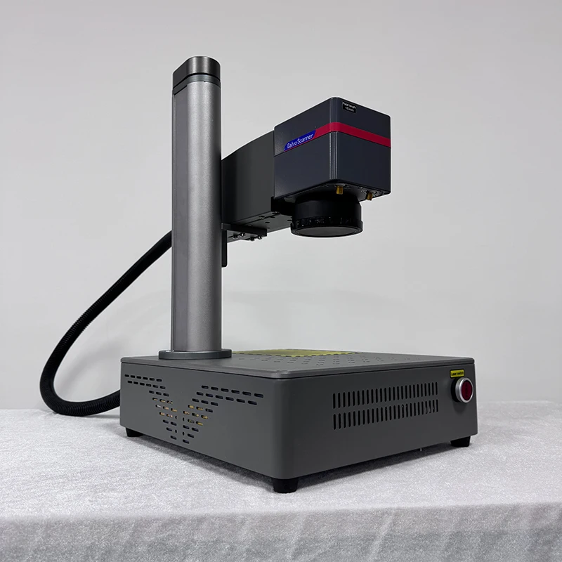 20W Small MINI Compact Protable Best Affordable Desktop Fiber Optic Laser marking engrvaing machine marker metal Jewelry