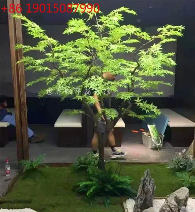 

Cy Y Искусственный Зеленый Красный Клен Acer Palmatum Лист Японский Стиль Сад Пейзаж Дизайн Шоу Украшение Окна Поддельный Flowe
